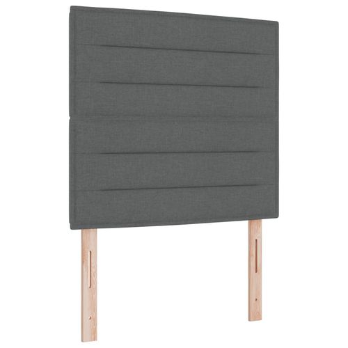 Vidaxl Tête De Lit Design Lignes Gris Foncé 100 Cm Tissu