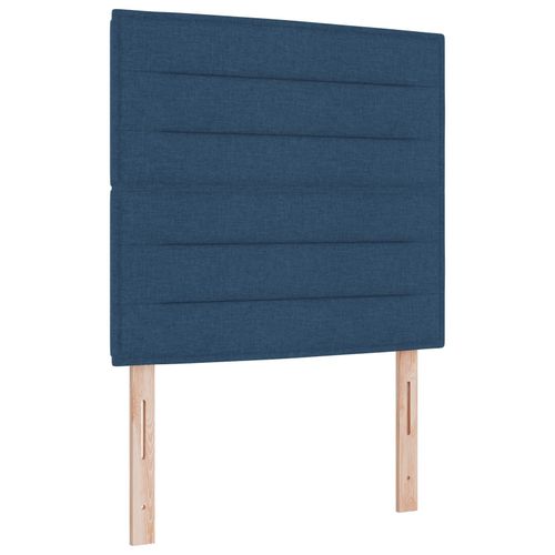 Vidaxl Tête De Lit Design Lignes Bleue 100 Cm Tissu