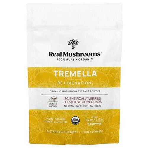 Real Mushrooms, Trémelle, Extrait De Champignon Biologique En Poudre, 150 G 