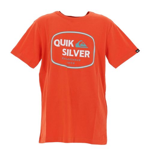 Tee Shirt Manches Courtes Quiksilver Just Framed Ss Tee Youth Orange 16 Ans