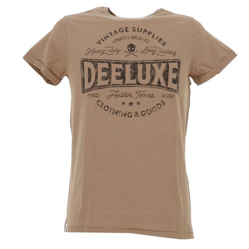 Tee Shirt Manches Courtes Deeluxe Stamp Marron Xxl