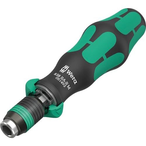 Porte-embout 838 RA-R M 1/4 pouce avec poignée Rapidaptor SWF confort plus WERA