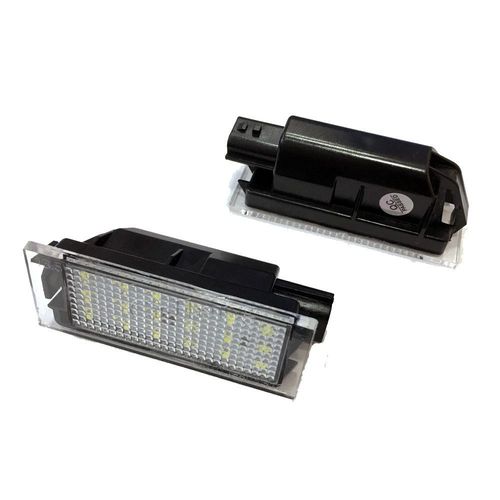 2pcs Pour Renault Clio Renault Megane Master Laguna Ii Éclairage De Plaque D'Immatriculation À Led