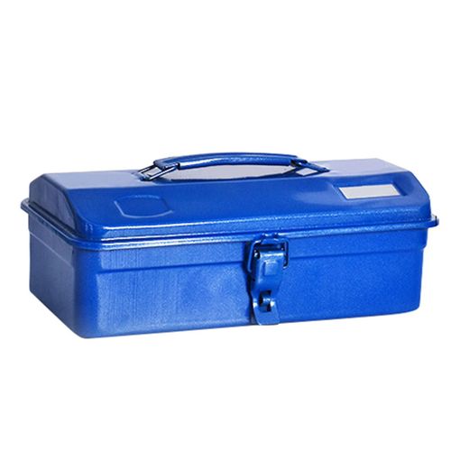 Boîte à outils en métal Boîtier en fer épaissi Boîte à outils portable multifonctionnelle de grande capacité avec serrure pour matériel d¿outils de réparation