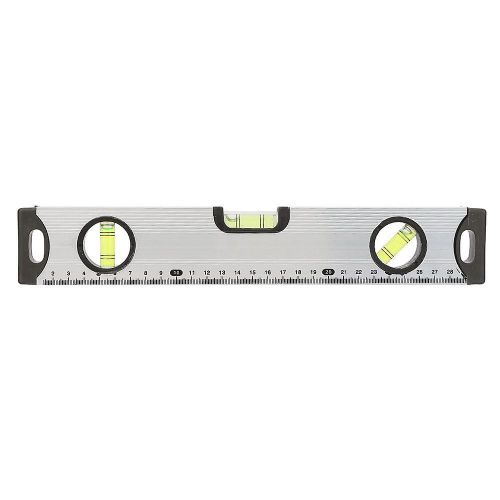 30 / 60cm Alliage d¿aluminium Niveau à bulle Niveau de la règle Jauge Mesure Outil Niveau de bulle magnétique Règle (30cm)