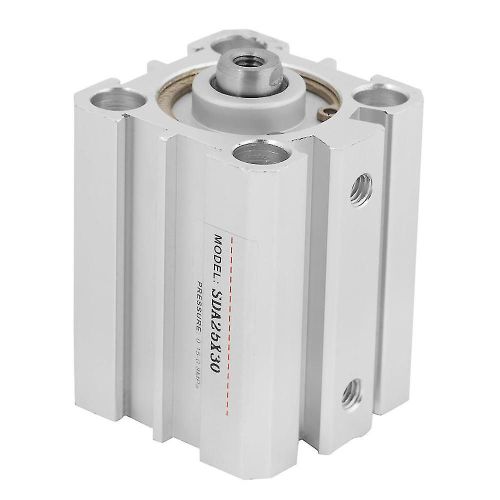 1Pcs SDA 25x30 Cylindre pneumatique pneumatique à double action en aluminium compact