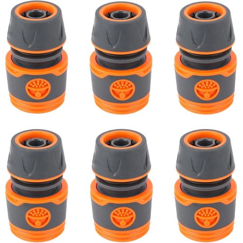 GOUTS ET COULEURSGardena Lot De 6 Raccords Pour Raccord De Tuyau Gardena 1/2" (1/2") - Remplacement Rapide De L'Adaptateur De Tuyau De Raccordement