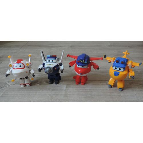 Super Wings Lot De 4 Transforming 12 Cm