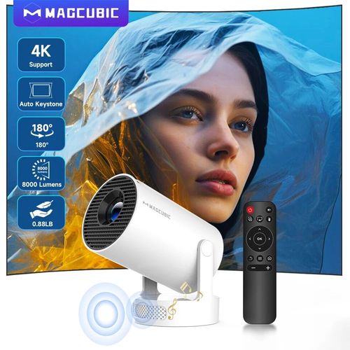 Projecteur HY300 Pro 4K Android 11, WiFi 6, 260ANSI, Home Cinéma Portable