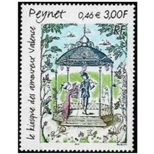 France 2000, Très Beau Timbre Neuf** Luxe Yvert 3359, "Le Kiosque Des Amoureux" À Valence Par Peynet,