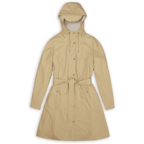 Women's Curve Long Jacket W3 Veste Imperméable Taille S, Beige
