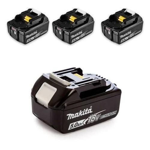 Pack Énergie MAKITA 197626-8 : Chargeur rapide Makita DC18RD pour 2 batteries + 4 batteries 5Ah + Mak-Pac Taille 3
