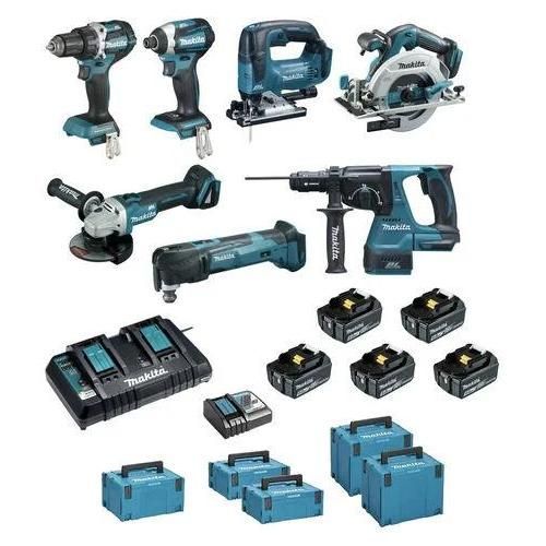 Pack 7 outils MAKITA DLX7014PTJ 18V (5 x 5Ah)