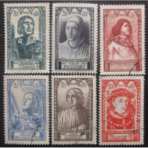 France Série N°765 Au 770 Célébrités Oblitérés
