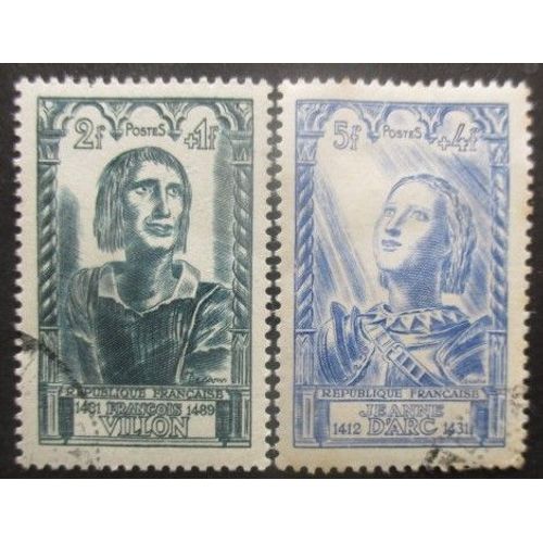 France N°765 Et 768 Célébrités Oblitérés
