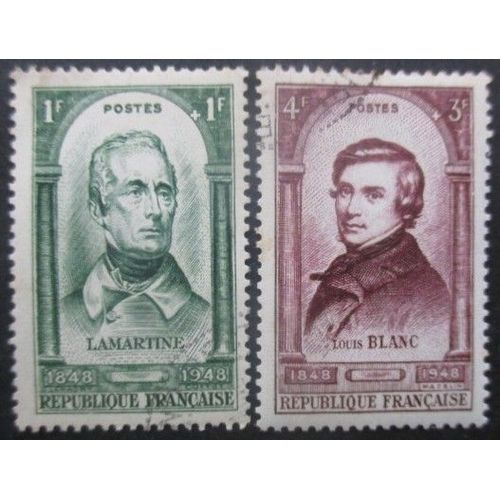 France N°795 Et 797 Lamartine Et Blanc Oblitérés