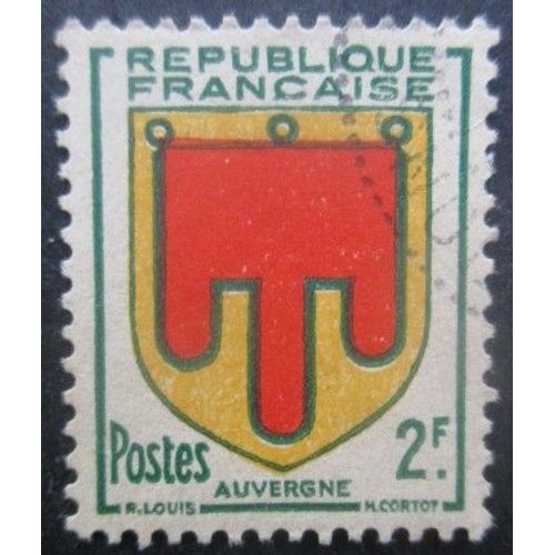 France N°837 Armoirie D'Auvergne Oblitéré