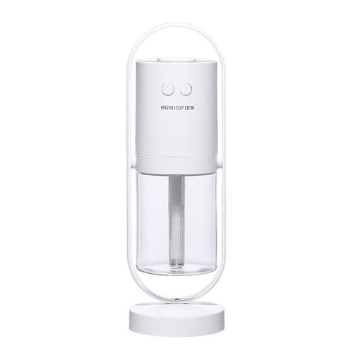 Humidificateur à brume froide blanche - Mini humidificateur portable avec lumière LED, prise USB, humidificateur d'air portable ultra silencieux, adapté aux nourrissons, enfants, intérieur, chambre, bureau, voiture, voyage