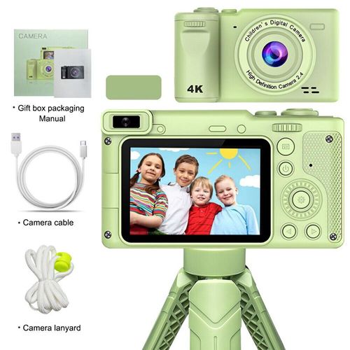 Appareil photo numérique LCD compact HD 1080p avec zoom 8x et anti-vibrations pour garçons et filles
