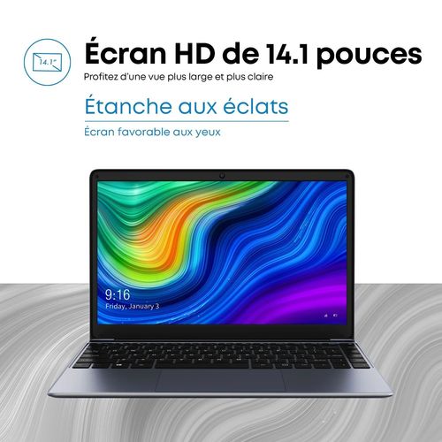 CHUWI HeroBook Pro - 14.1" Intel Celeron N - Ram 8 Go - SSD 256 Go