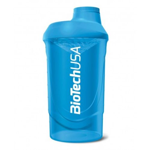 Shaker Wave 600ml Bleu ¿ Capacité De Remplissage 600ml ¿ Anti Fuite ¿ Grille Incurvée Anti Grumeaux ¿ Echelle Graduée En Ml Et Oz