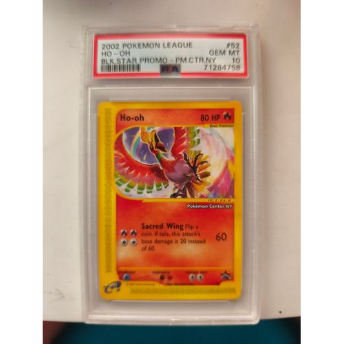 Carte Pokémon Ho - Oh 52# Blk. Star Psa 10