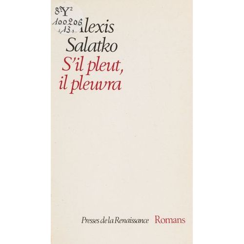 S'il Pleut, Il Pleuvra