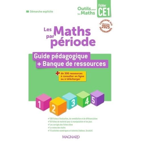 Les Maths Par Période Outils Pour Les Maths Ce1 - Guide Pédagogique + Banque De Ressources