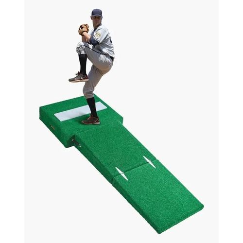 Monticule De Lanceur De Baseball Portable-Vevor-195 Cm-Monticule De Lancement-Avec Poignée-Avec Gazon En Synthétique Pp
