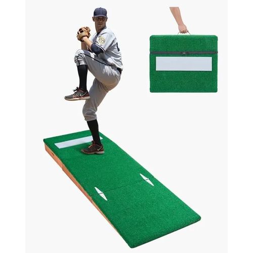 Monticule De Lanceur De Baseball Portable-Vevor-216 Cm-Monticule De Lancement-Avec Gazon En Synthétique Pp Anti-Décoloration