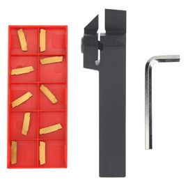 MGEHR1616-2 100mm CNC Tour Tournant Outil Porte-outil 10PCS MGMN200-G Inserts + Clé