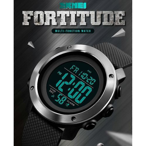 Montre De Sport Skmei 1426 : Étanche 5atm Avec Affichage Numérique Et Bracelet En Pu Pour Les Hommes Actifs