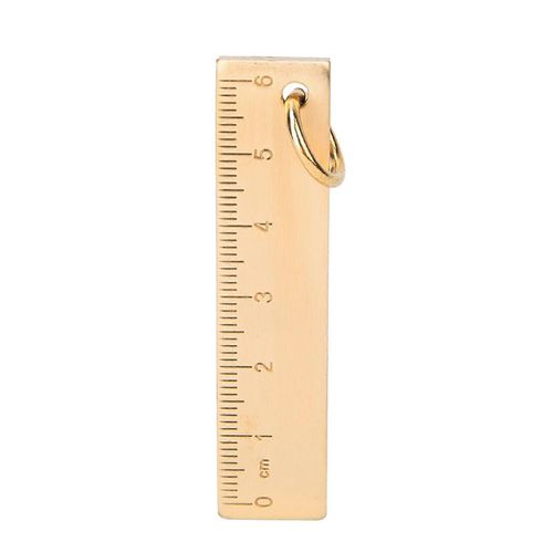 Mini Pendentif Règle En Laiton : 6 Cm De Longueur, 3 Mm D¿Épaisseur Fournitures De Bureau Et Scolaires