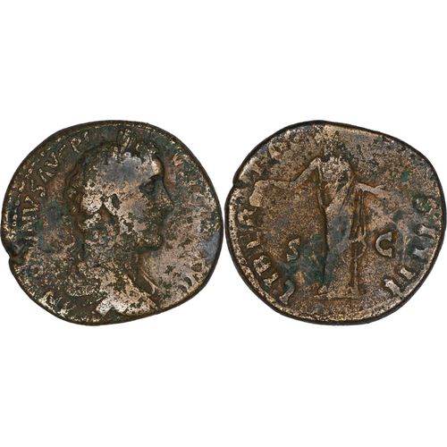 Rome - Sesterce - Antonin Le Pieux - 152 Ad - Libertas - 20.77 G./32.20 Mm - 25-226