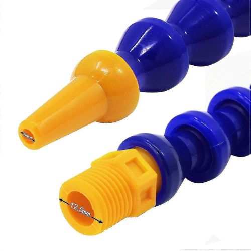 Tuyau de liquide de refroidissement flexible en plastique 6 Pack - Bleu & Jaune - 30cm (Tête ronde 2 points, 300mm)