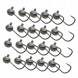 Lot De 20 Hameçons De Pêche En Forme D'?uf, Anneaux Lisses, Doubles, 2,5 G