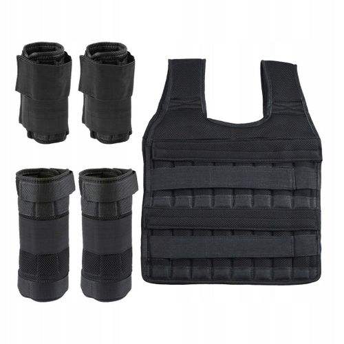 Gilet Lesté Réglable, Poids Pour Poignets, Bracelets Et Chevilles, Capacité De 15 Kg