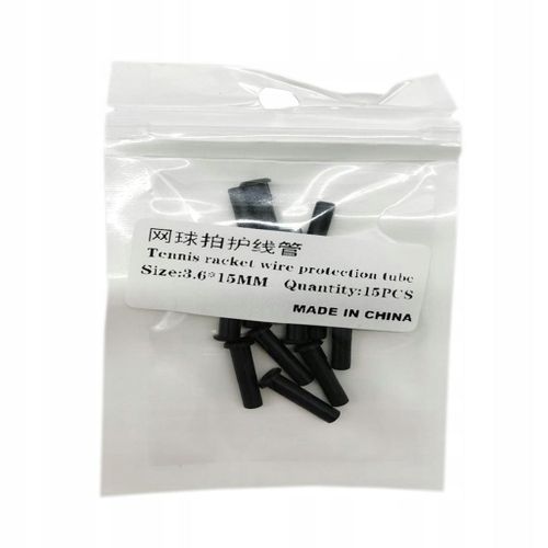 Lot De 15 ?illets De Rechange Noirs Pour Raquettes De Tennis, 3,6 X 15 Mm