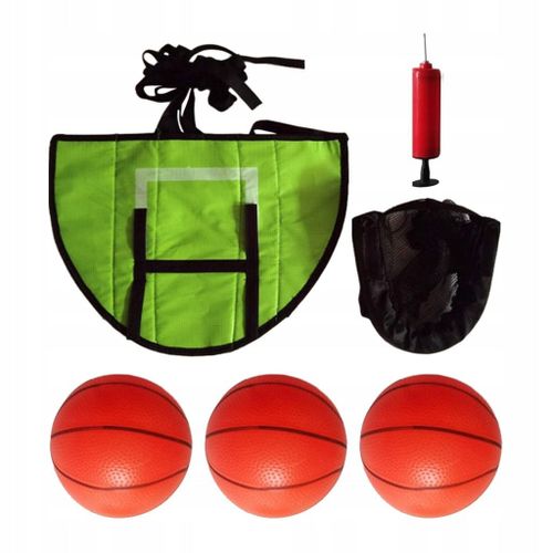 Mini Trampoline D'extérieur Avec Panier De Basket Et 3 Balles