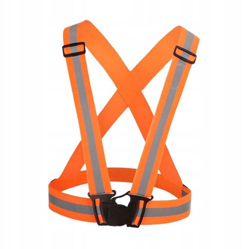 Gilet réfléchissant, gilet de travail, vêtements de protection, réglable, orange