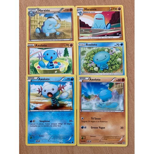 (3164) 2x Maraiste + 4x Axoloto (Pokemon)