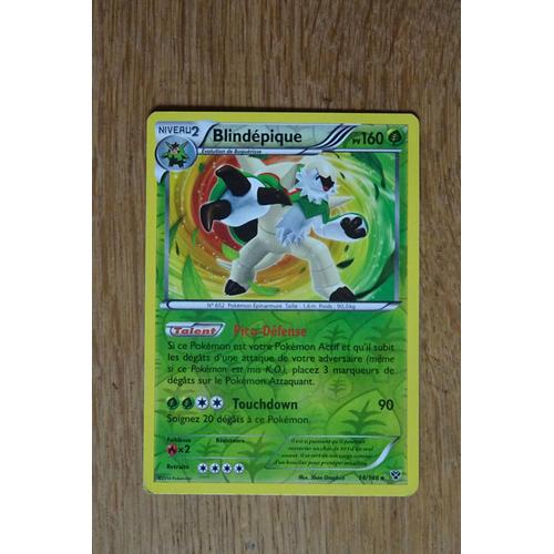 Carte Pokémon Blindépique Brillante 160 Pv 14/146 Xy1 Bloc Xy