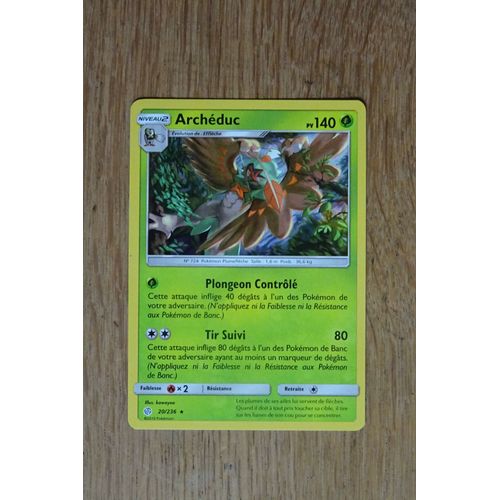 Carte Pokémon Archédus Holo 20/236 Sl12 - Soleil Et Lune - Eclipse Cosmique