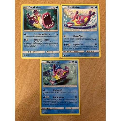 (3368) 3x Denticrisse (Pokemon)