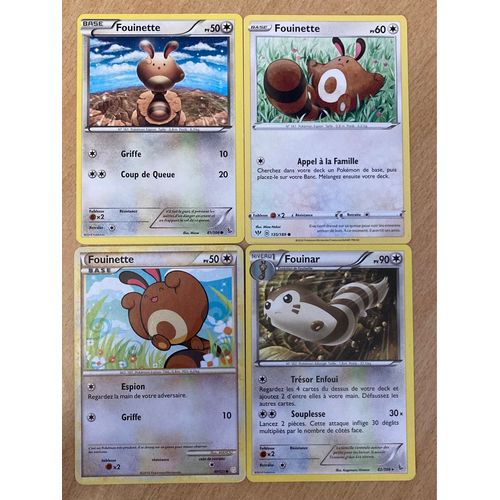 (3481) 3x Fouinette + Fouinar (Pokemon) 