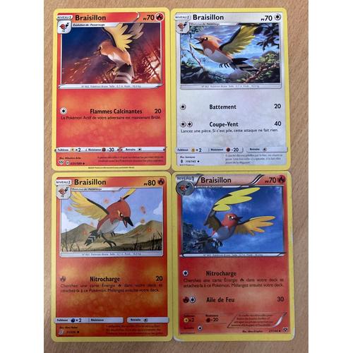 (3436) 4x Braisillon (Pokemon) 