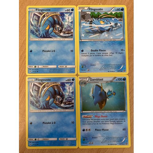 (3399) 3x Flingouste + Gamblast (Pokemon) 
