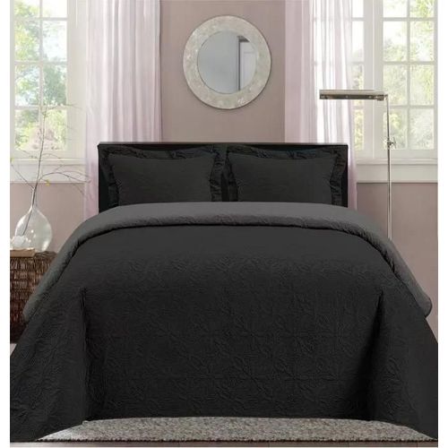 Boutis Ultrasonic Bicolor 2 Places 220 X 240 Cm - Noir Gris