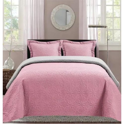Boutis Ultrasonic Bicolor 2 Places 220 X 240 Cm - Rose Gris