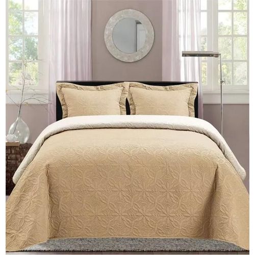 Boutis Ultrasonic Bicolor 2 Places 220 X 240 Cm - Beige Creme